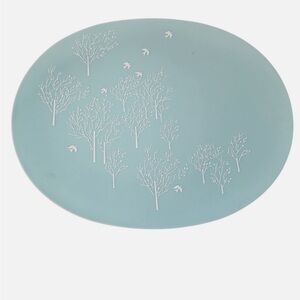 Vintage Lucent Melmac Tree Pattern Oval Serving Platter